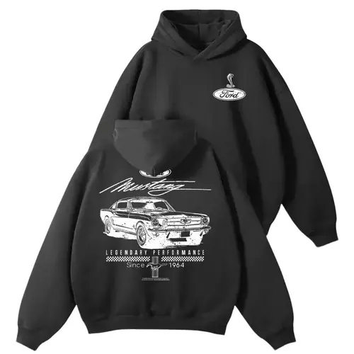 Retro 1964 Classic American Muscle Car hoodie Graphic Sweatshirt Vintage Legendary Auto Performance Printed Unisex Pullover For Old Car Collectors