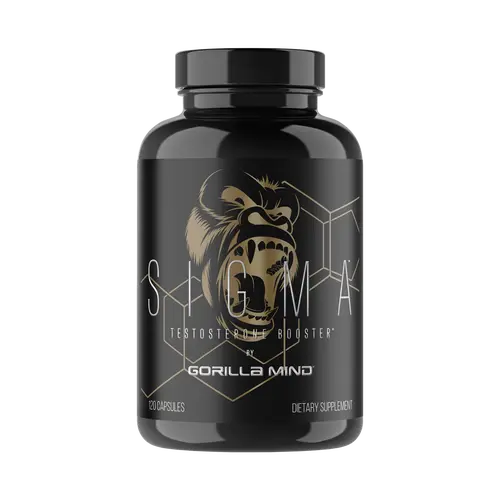 Gorilla Mind Sigma Premium Lead-Boosting Testosterone Dietary Supplement for Adult Fitness Selfcare - Botanical Herbs Formula with Standardized Ashwagandha, Tongkat Ali, Fadogia Agrestis Extract - 120 Capsules (60 Servings)