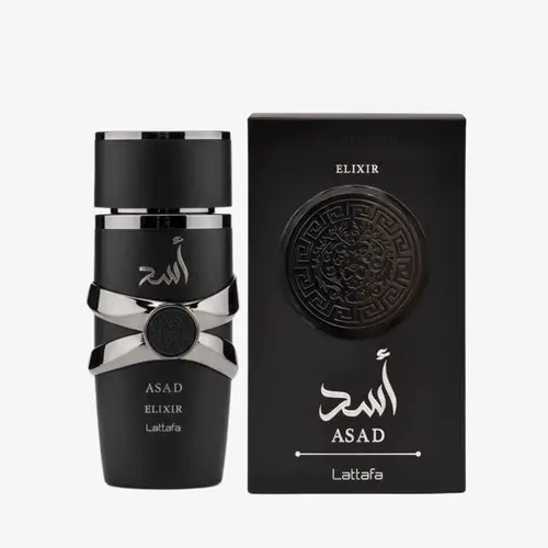 Lattafa ASAD ELIXIR 100ML Elixir-Type Perfume - Aromatic Woody, Amber Woody, Alcohol-Free, Longlasting Masculine Men's Fragrance, Ideal Father's Day Gift for Distinctive Scent Lovers