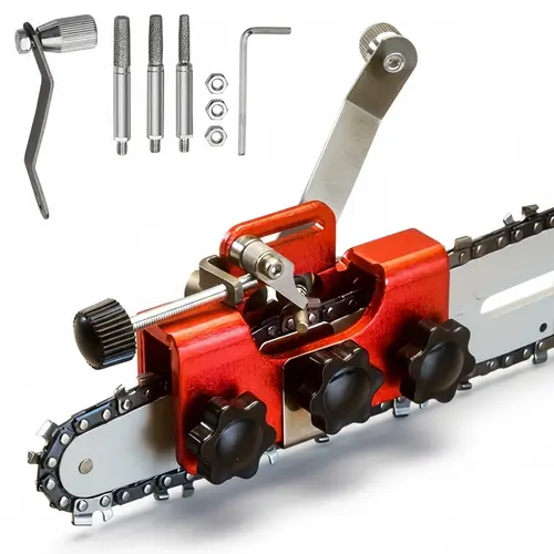 Portable Manual Chainsaw Blade Sharpener Set - Heavy-Duty Hand Tool Accessory, No Power Source Tools and Gadgets, Durable for Repeat Use, Hiking/Light Outdoor Gear, Ideal Father's Day/Christmas Gift, On-the-Road EDC for Home & Garden