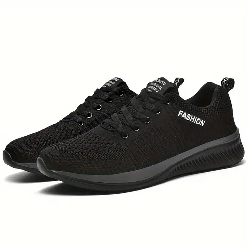 OFIREND Men’s Shoes - Braid Design Lace-Up Gym Runner Athletic Shoes, Woven Cloth Sporty Chic All-Day Casual Trainers, Lightweight Breathable Fashionable Footwear for Daily Outfits & Fitness Training