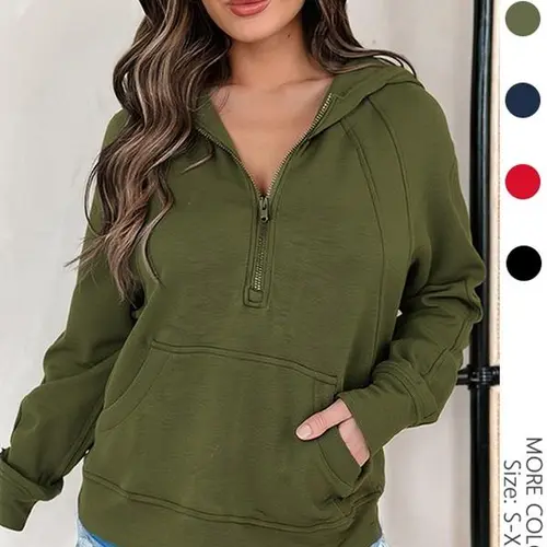 USBoutiqueCHIC Women's Oversized Drop Shoulder Sweatshirt | Cozy Fleece Crewneck Long Sleeve Top for Fall Winter, Streetwear Casual Loungewear