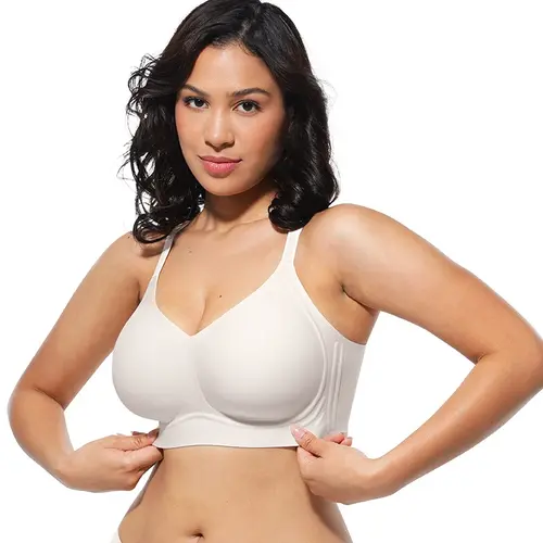 Shapellx Smoothing CloudFit Wireless Support V-Neck Bra