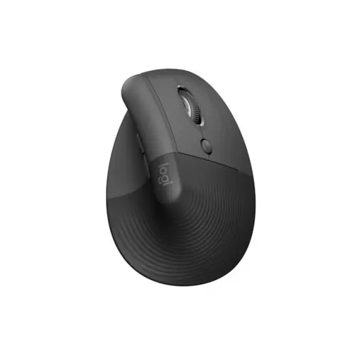 Logitech Lift Vertical Ergonomic Mouse, Wireless Bluetooth or USB Receiver, Quiet Clicks, 4 Buttons, Right Hand Wireless Mouse, Windows/macOS/iPadOS, Laptop, PC - Graphite Graphite Right-Handed Mouse, Office Accessories, Cable-Free Mouse