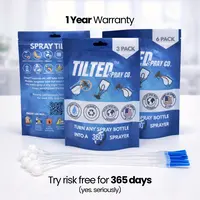 Tilted 360 Spray Bottle Adapter - Turn Any Spray Bottle Into a 360 Sprayer!