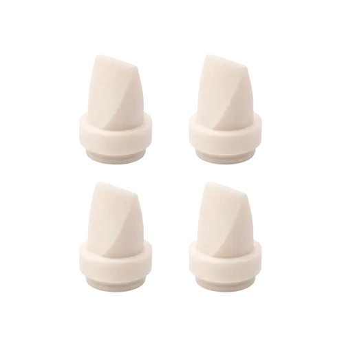 eufy Security Original Duckbill Valves (4-Pack) for Wearable Breast Pump E10/E20/S1/S1 Pro, Leak-Proof and Dust-Proof Breast Pump Replacement Parts, Breastfeeding Supplies, Pump Accessories