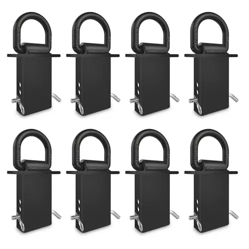 8Pcs Heavy Duty Removable Stake Pocket D-Rings (18000lbs Capacity) - Standard Size, Fits Most Bags, Hooks & Shackles Compatible for Utility Trailers, Flatbeds #TikTokShopBacktoSchool #toolupgrade