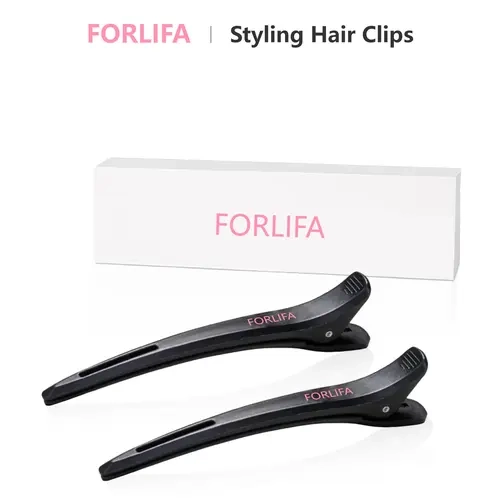 Professional Duck-Billed Hair Clips - Basic, Anti-Slip, Rust-Resist Metal, No-Trace Silicone Band, Teethsafe Slide, Wet/Dry Grip, Hair-Friendly for Blow Drying, Casual Use, Ideal for Hairdressers, Birthday & Engagement Occasions