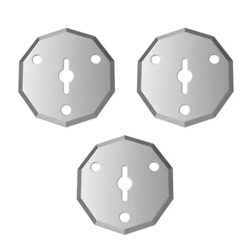 Fanttik 3-Pack Rust-Free Stainless Steel Replacement Blades (30.7g/1.08oz Gram Weight Spare Set) for Fanttik C8 Nano Electric Scissors, Cardboard Cutter Refills for Boxes, Fabric, Reduces Less Hand Fatigue, Enables Precision Clean Cuts, 3‑Pack Spare Set