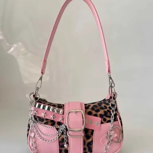 Women's Fashion Chain Strap Decorated Crossbody Bag, Casual Versatile Embellished Shoulder Bag for Daily Used, Trendy All-match Commuter Bag, Fashionable Casual Bag, Fashion Bags
