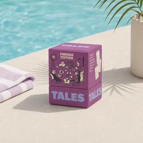 TALES Friends Edition - Hilarious & Deep Conversation Card Game for Parties, Girls Night & Friend Hangouts 150 Premium Quality cards