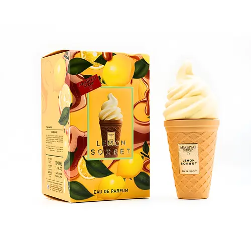 Arabiyat Sugar Lemon Sorbet Eau De Parfum - Unisex Sweet Gourmand Fragrance with Captivating Citrus, Creamy Vanilla, Fruit Scents & Aromatic Luxurious Scent for Celebrations, 3.4 fl.oz, Captivating Scents, Lemon, Vanilla