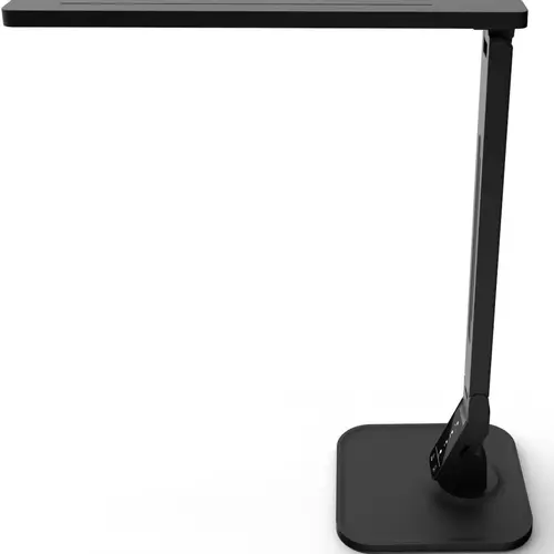 Dimmable LED Desk Lamp, 4 Lighting Modes (Reading/Studying/Relaxation/Bedtime), 5-Level Dimmer, Touch-Sensitive Control Panel, 1-Hour Auto Timer, 5V/1A USB Charging Port, Piano Black