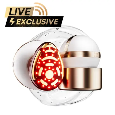 【LIVE EXCLUSIVE】INIA SPHERA At-Home RF & LED Anti-Aging Facial Device – Lift, Tighten & Sculpt with EMS Microcurrent, Red Light Therapy, Electroporation & Cryo Cooling for Firm, Glowing Skin,Summer Beauty Gift Ideas