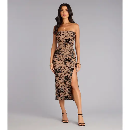 Sweet Obsession Strapless Midi Dress
