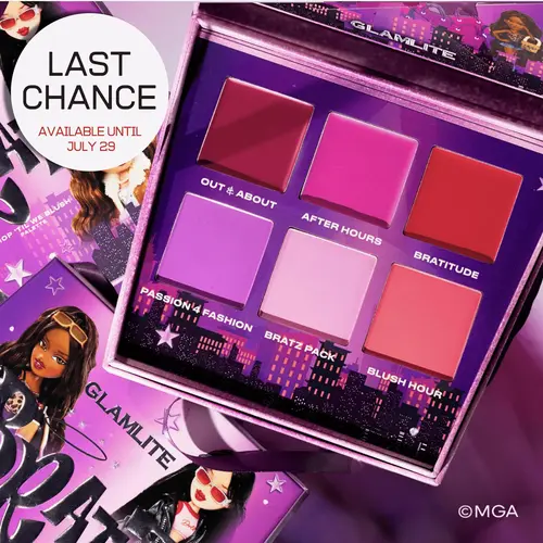Bratz x Glamlite Shop 'Til We Blush Palette