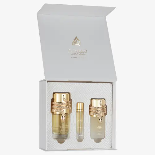 Lattafa Musamam White Intense 3 pcs Giftset EDP 100ml + 20ml EDP + Hair Mist 50ml