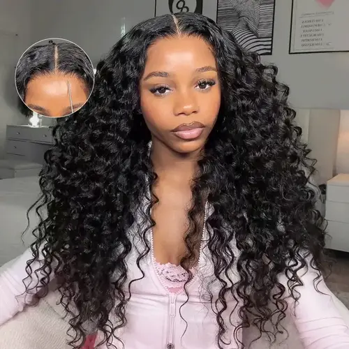 ISEE HAIR Loose Curly Wear Go M-Cap 9x6 Pre-Bleached Tiny Knots & Pre-Plucked Hairline & Pre-Cut HD Lace Glueless Wig With Drawstring Human Hair Wigs #TikTokShopFallDealsForYou