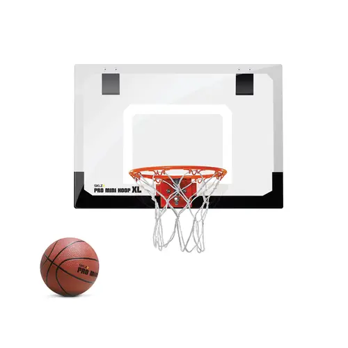 SKLZ Pro Mini Hoop XL Portable Basketball Backboard - Ball Sports Equipment, Indoor Miniature Hoop with Authentic Outdoor Feel & Genuine Outdoor Look, for Home Workout, Office Use, Dorm Room Versatile Placement