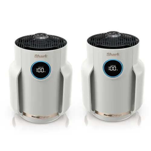 SHARK NeverChange Bundle Compact Pro Air Purifier with HEPA-exceeding Anti-Allergen Filtration for 250 Square Feet Coverage