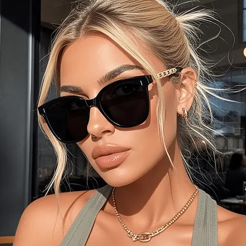 Classic Trendy Women's Square Framed Sunglasses, High Quality Sunglasses, Perfect for Daily Life, Driving, Shopping, Fashionable Casual Sunglasses, Stylish Glasses