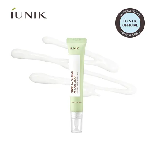 [IUNIK Official] Centella Calming AC Spot Cream – Centella Asiatica, Tea Tree, Totarol & Salicylic Acid Spot Treatment for Acne-Prone, Sensitive Skin, Lightweight Gel for Breakouts & Redness, 15ml, Korean Skincare K-Beauty