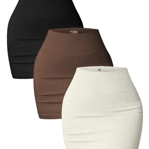 Hijesse Women's Micro Skort Ultimate High Waist Ribbed Seamless Winter Hip Skirt for Gym Tennis Golf High Stretch Athletic Skorts Winter Clothes for Women Indoor Outdoor Casual Wear