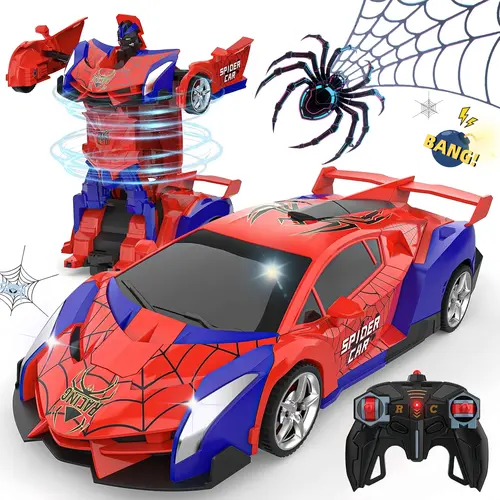 Popular  RC Transform Car for summer vacation activities, easy to operate remote control toy with smooth deformation function and flexible rotating drifting effect. wonderful surprise present suitable for kids of all ages in hot summer leisure time.