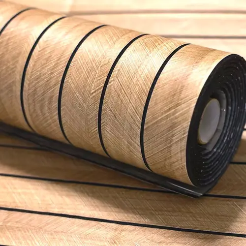 Grooved 3D Wood Grain Peel-and-Stick Wallpaper, 300x40cm, Waterproof, Moisture-Proof, Easy-to-Clean, Durable Home Decor for Living Room Decorations, Kitchen Decor, Apartment Accessories, Room Decor
