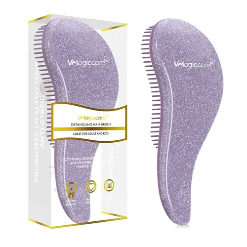 VMAGICCARE Detangling Brush for Women, Men & Kids- Anti-Static & Promotes Healthy Hair - Ideal for Wet & Dry Hair - Versatile Use for All Hair Types