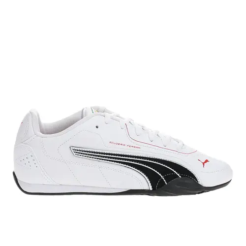 PUMA Mens Scuderia Ferrari Catch Lace Up Sneakers Shoes Casual - White