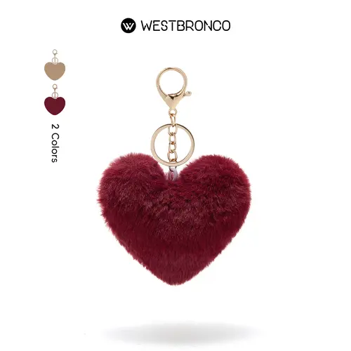 WESTBRONCO Fashion Soft Plush Cute Animal Keychain Charms & Twillies - Portable Stuffed Pocket Keychain, Casual Unisex Backpack Buddy, Handbag/Luggage/Shoulder Bag Accessory