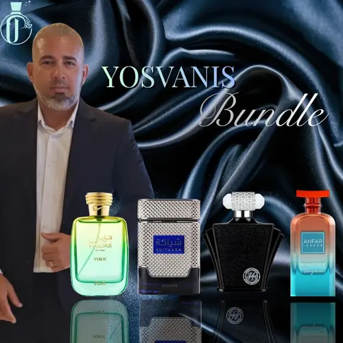 Yosvanis Bundle | Hawas Verde + Shiyaaka Blue + Z 6 + Midnight Frost Tangerine | Men's Fragrance | 100 ML - 3.4 OZ | Eau De Parfum | Lime - Green Apple & Rosemary