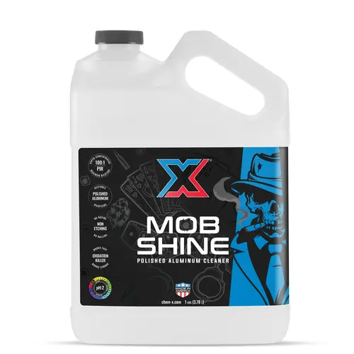 Chem-X Mob Shine Polished Aluminum Car Care Cleaner, Effective Wheel Cleaner for Wheel Cleaning, Brake Dust Remover That Cleans Automotive Surfaces, Maintains Polished Aluminum