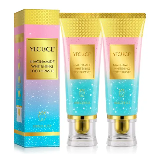 YECUCE 1/2-Tube Nicotinamide Oral Care Toothpaste, Fresh Breath