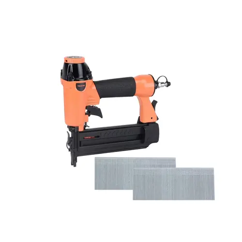 Valu-Air 18 Gauge Pneumatic Brad Nailer for Cabinet, Trim, and Baseboard Use - Needs Air Compressor
