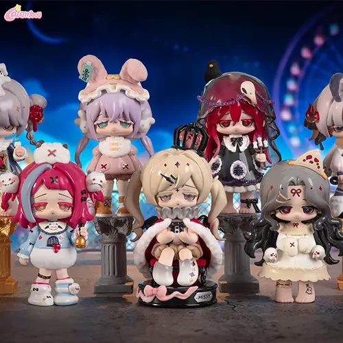 CALEMBOU Crow Paradise Series  Anime Blind Box Figure, Missy V2 Cute Lolita Blind Box Chibi Figure for Desktop Ornament, Collectable PVC Toys for Birthday Christmas Gifts Sealed Hobby Box Random Surprise Set Celebration Box