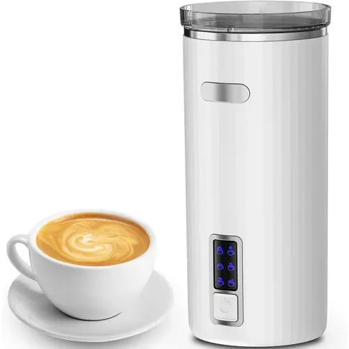 Kismile Milk Frother, 6-in-1 Electric Milk Steamer, 8.5oz/250ml Automatic Warm and Cold Foam Maker and Milk Warmer for Latte, Cappuccinos, Macchiato, From the Makers of Instant 400W,home essentials