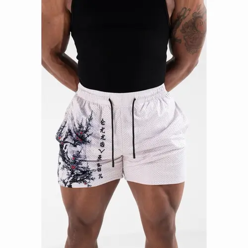 EKKO REBIRTH Double Layer Mesh Short | 4" Inseam | Zipper Pockets