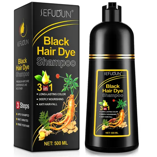 Sefudun 3in1 Dye Shampoo, Direct Hair Dye, Herbal Ingredient Natural H