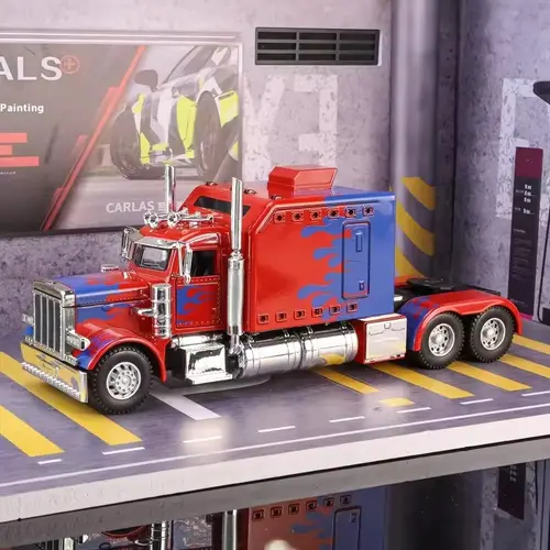 Tibibee 1:24 scale diecast alloy truck toy, classic pull-back design with realistic semi heavy tow truck shape. Exquisite metal craft, ideal collection ornament and nice birthday gift for kids over 6 years old.