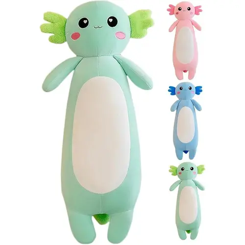 Long Axolotl Plush Pillow Cute Axolotl Stuffed Animal Body Soft Plushies Doll Toy for Girls Boys 80cm 31 4inch Pink Blue Options comfortable plush cute doll gift stuffed  animal  love  w festive decoration anime fluffy collection plague toysoft Decorative