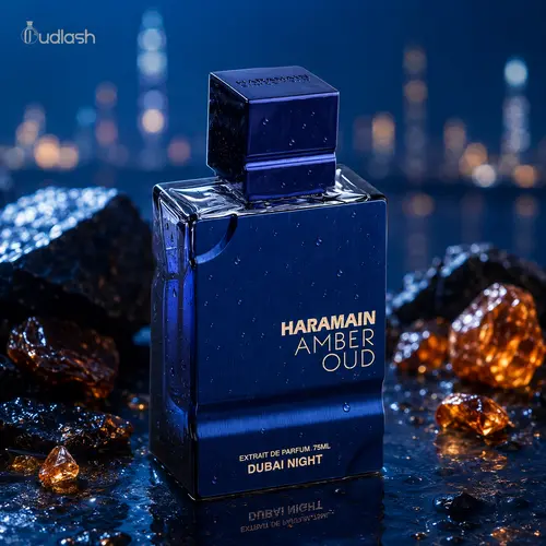 Al-Haramain | Amber Oud | Dubai Night | Eau De Parfum | 75ML | Saffron - Bulgarian Rose - Amber Fragrance Notes