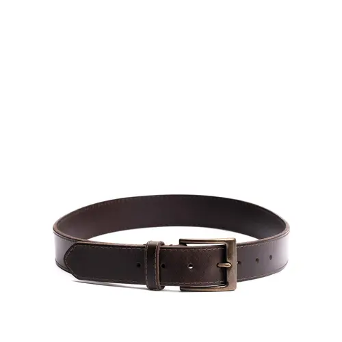 Portland Leather Men's Artisan Leather Belt - Durable Everyday Fit - Leather Belt, Classic Buckle, Adjustable Size