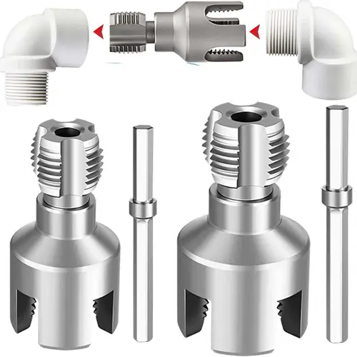 Water Pipe Opener New 1/2+3/4 PPR Water Pipe Inner and Outer Wire Integrated Opener Inner Hole Thread Tapping Wire,Hand tool Domestic water pipe internal and external wire opener