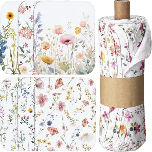 36 Pcs Christmas Reusable Paper Towels Xmas Unpaper Towels Cotton Paperless Towels for Eco-Friendly Sustainable Living Zero Waste Kitchen Cleaning Cloths Housewarming Gift