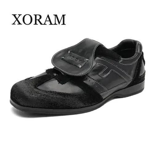 XORAM Men's Shoes 2026 - 4 Seasons New Retro Flip Cover Square, Low Top Basic Breathable Casual Sneakers - M10.5-11 Unisex Training Footwear (Style 25219)