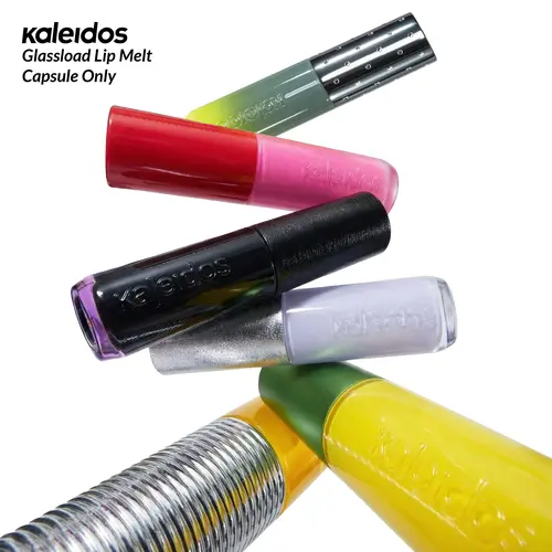 Kaleidos Glassload Lip Melt Capsule Makeup Tool - Cruelty-Free, Refill-Ready, Glossy, Swap Shades, Secure Close for Travel, All Skin Types, Lipgloss Compatible