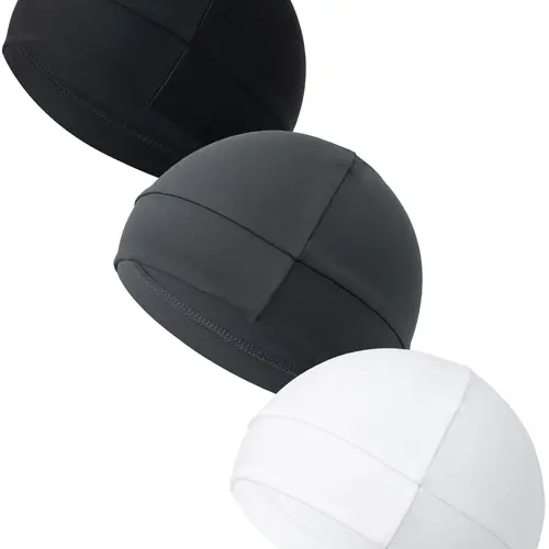 3-Pack Sports Skull Caps Inner Hat Unisex Outdoor Sport Helmet Liner Winter Quick-Dry Breathable Anti-Chafe Motorcycle Ear Protection Caps High Quality Hat Sports Outdoor Hats Quick Drying Hat Lined Skull Cap