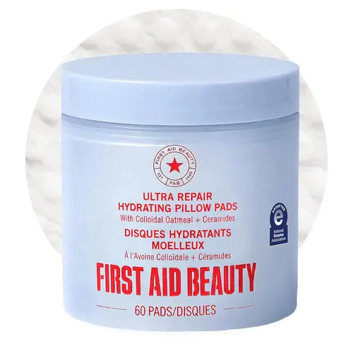 First Aid Beauty Ultra Repair Hydrating Pillow Pads with Colloidal Oatmeal + Ceramides